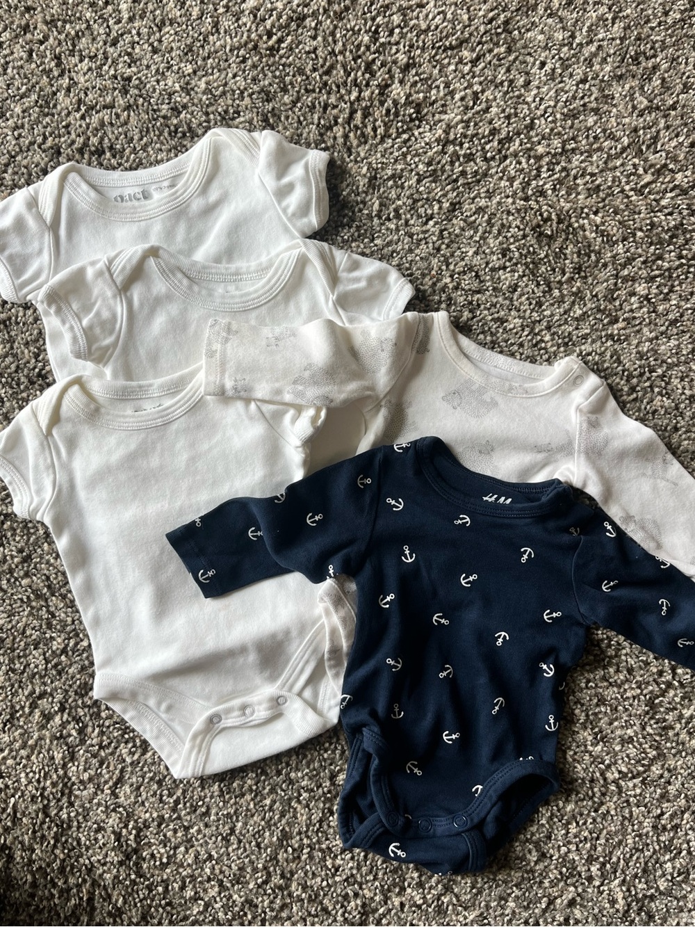 Organic Cotton Newborn Onesies.